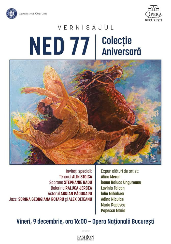 9 decembrie - vernisajul expoziției NED 77 - Colecție Aniversară